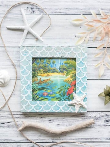 make your own mermaid picture frame