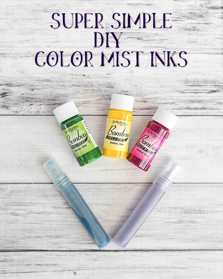 Super Simple DIY Color Mist Inks