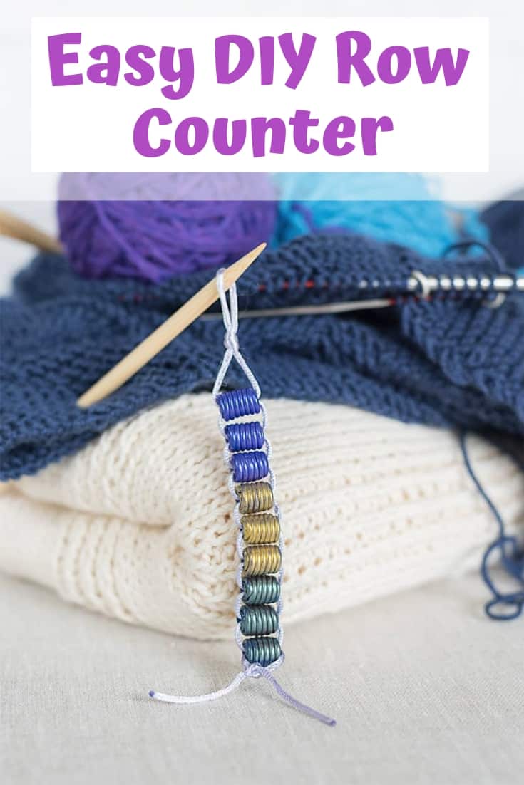 Easy DIY Row Counter for knitting and crochet