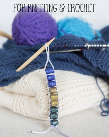 easy DIY row counter for knitting and crochet