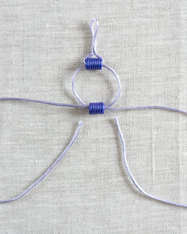 string beads to make DIY row counter 2