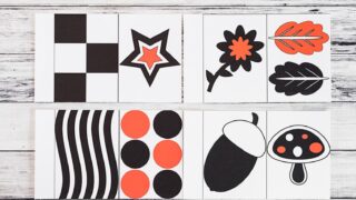 free printable high contast cards for newborns