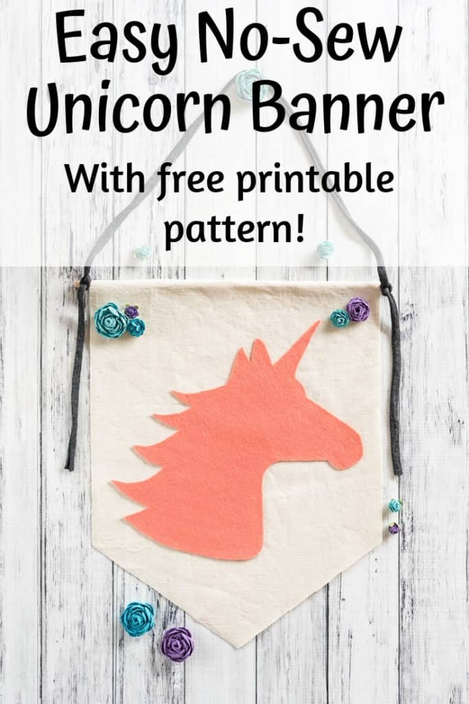 Easy Unicorn Banner DIY Unicorn Room Decor (easy craft for kids at