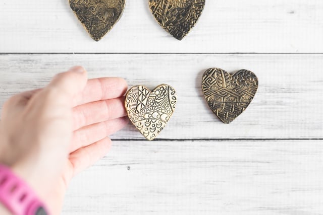 Gilded Polymer Clay Valentines Tutorial