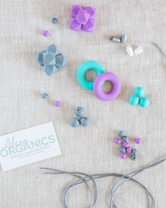 materials for making silicone teething necklaces