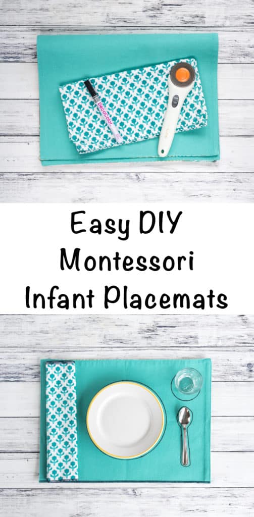 Easy DIY Montessori Infant Placemats