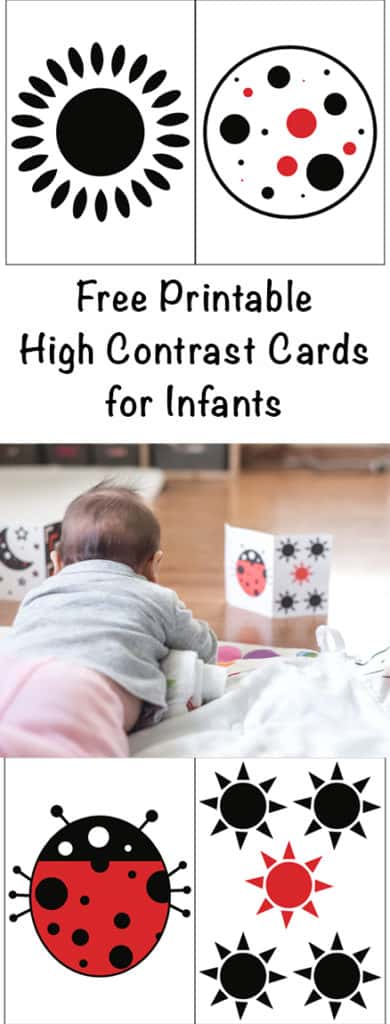free printable high contrast cards for infants