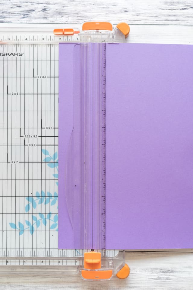 cut your cardstock into 2 pieces