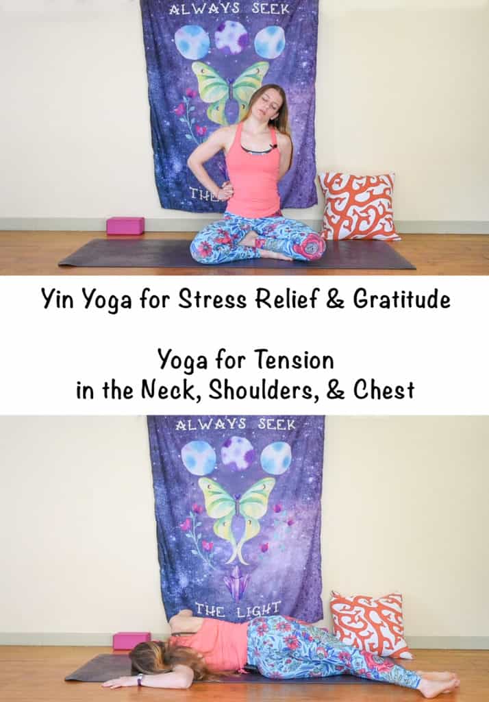 Yin yoga for stress relief - yoga for tension in the neck and shoulders