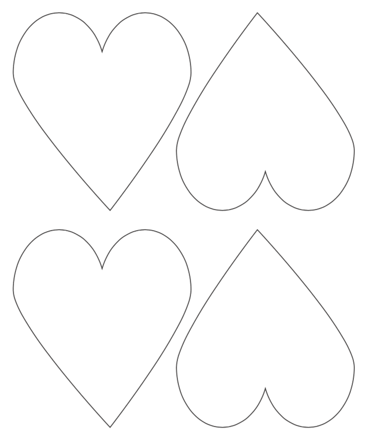 15+ Heart Template Printables Free Heart Stencils and Patterns The Artisan Life