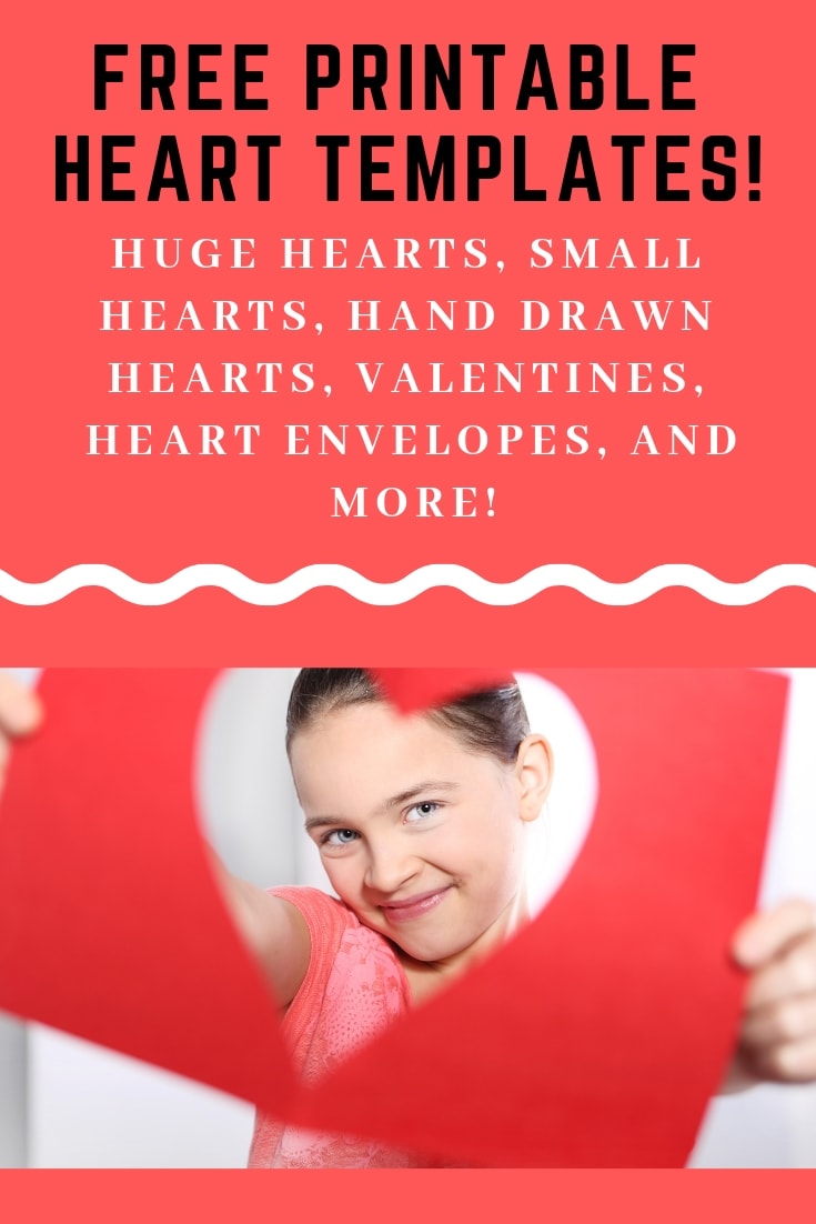 Loads of free printable heart templates for Valentines Day