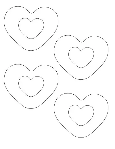 heart within a heart template