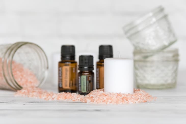 homemade diffuser with Himalayan salt