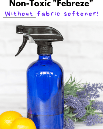 Homemade non-toxic Febreze without fabric softener!
