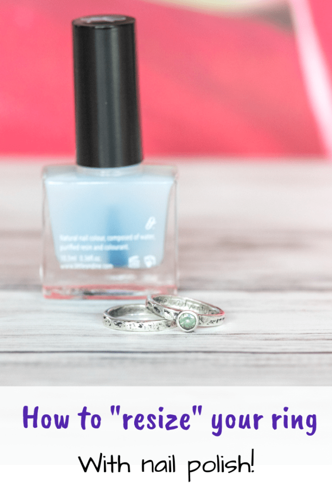 How to resize your ring with nail polish!