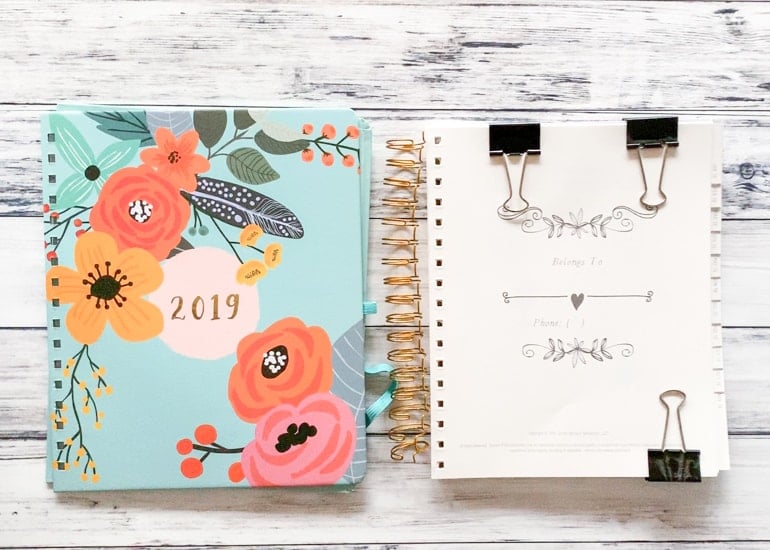 how to add pages to a coil bound planner