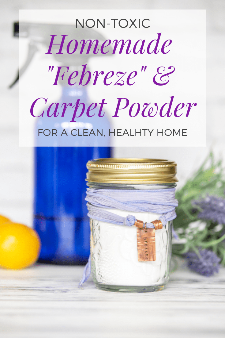 non-toxic homemade Febreze and carpet powder