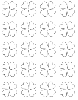 4 leaf clover template