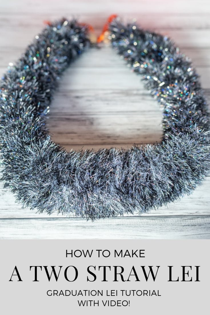 How to make a two straw lei - graduation lei tutorial with video