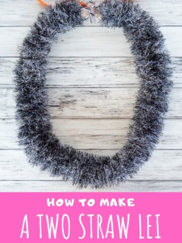 How to make a two straw yarn lei tutorial with video