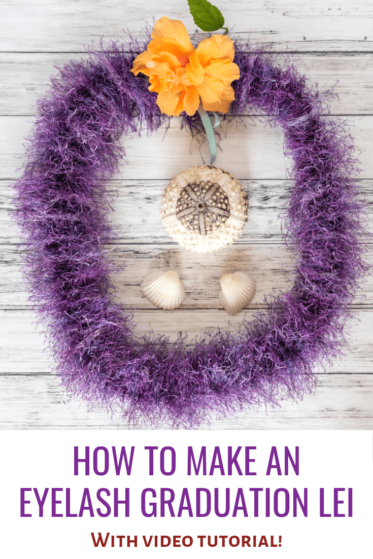 How to make an eyelash graduation lei with video tutorial
