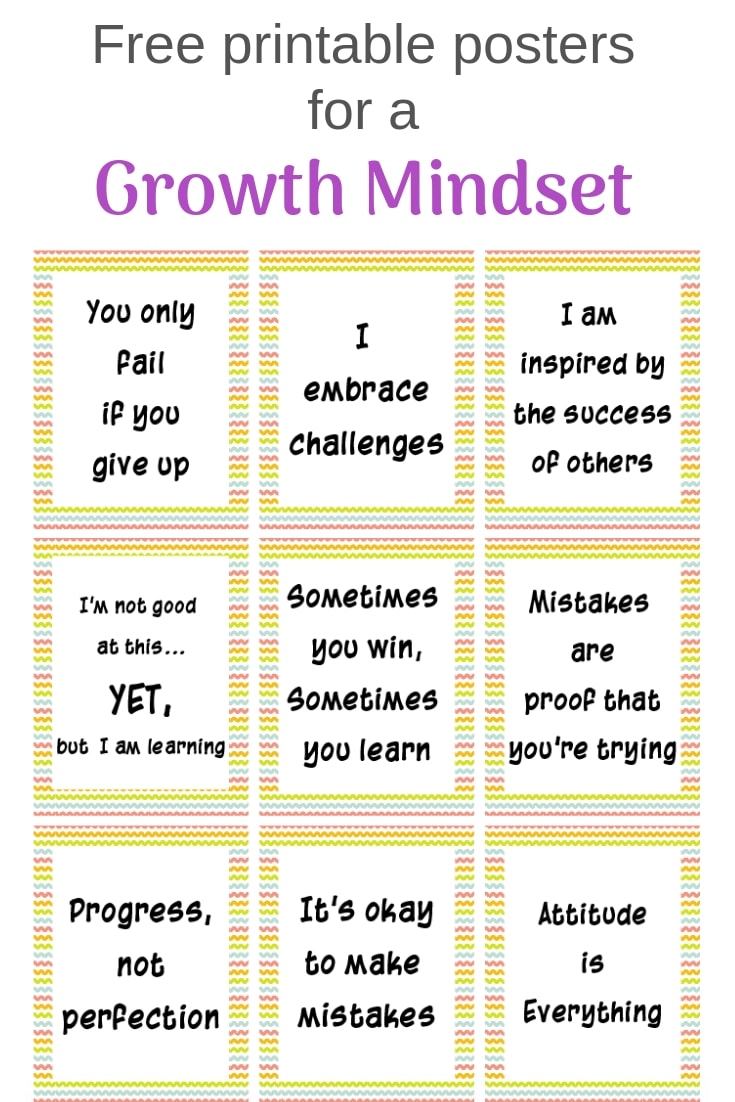 The Ultimate List of Free Growth Mindset Printables for Kids and Adults -  Bits of Positivity