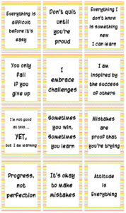 Growth Mindset Poster Free Printables - The Artisan Life