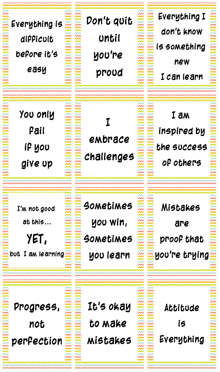growth mindset poster free printables with rainbow background
