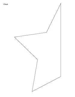 extra large star outline