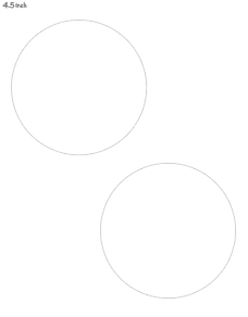 4.5" printable circle template
