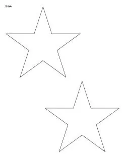 extra large star outline