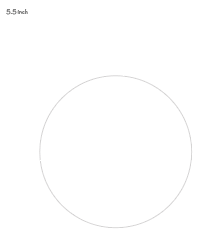 5.5" printable circle template