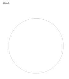 6.5" printable circle template