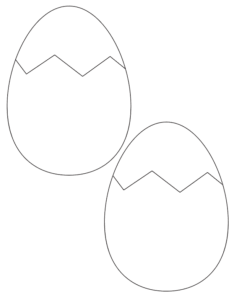 6 hatching easter egg pattern