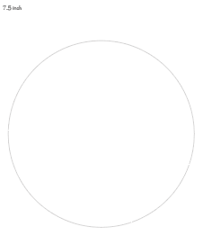 7.5" printable circle template