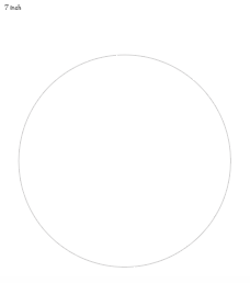 7" printable circle template