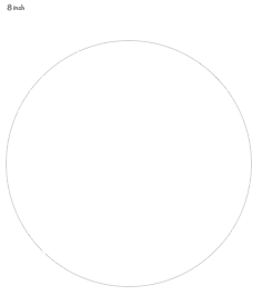8" printable circle template