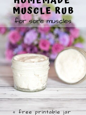 Discover this homemade muscle rub recipe! Homemade muscle rub with essential oils.