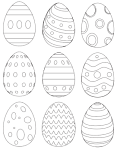 Free Printable Easter Egg Templates & Easter Egg Coloring Pages - The 