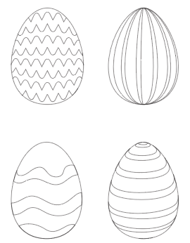 preview of Easter egg free printable coloring pages with lines