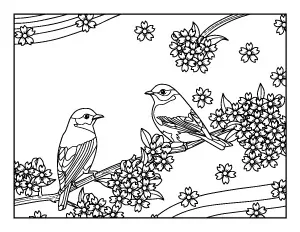 21+ Spring Coloring Pages - Free Printable Spring Adult Coloring Pages ...