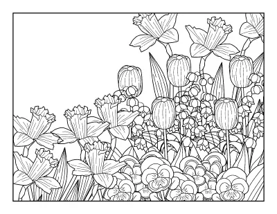 21 Spring Coloring Pages Free Printable Spring Adult Coloring Pages The Artisan Life