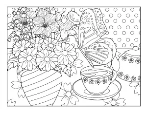 21 Spring Coloring Pages Free Printable Spring Adult Coloring Pages The Artisan Life