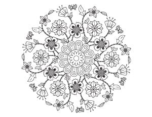 spring coloring pages  free printable spring adult