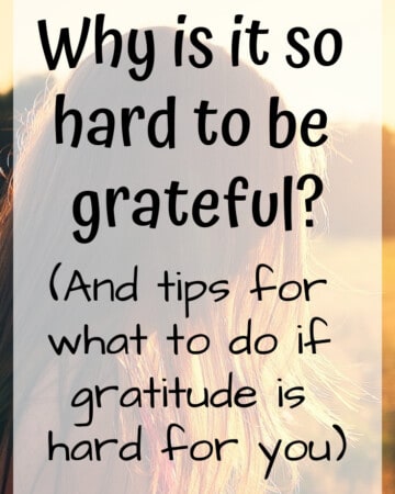 Why is it so hard to be grateful?