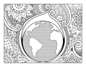 earth-coloring-page