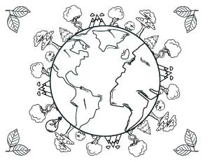 globe printable coloring pages