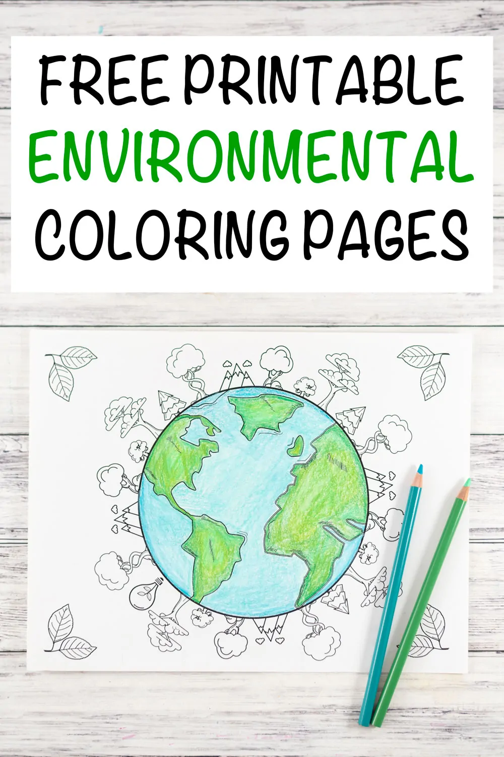 kid for the environment coloring pages