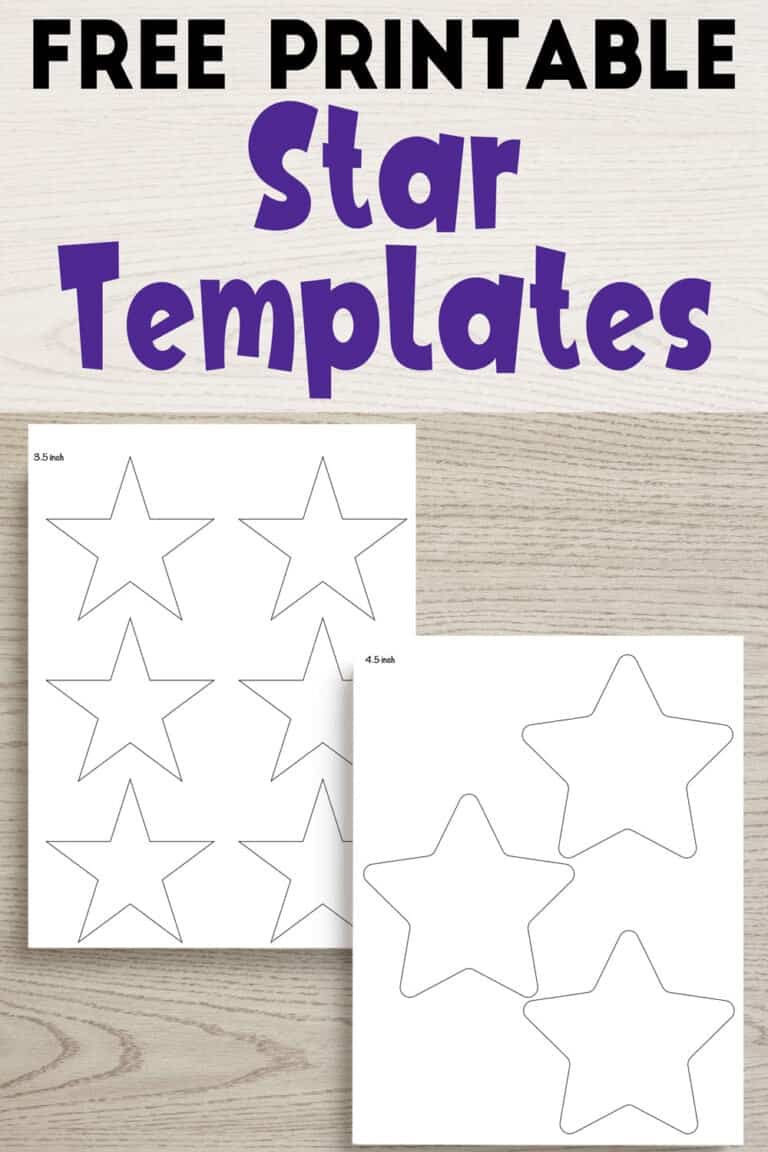 25+ Free Printable Star Templates (& extra large star pattern!) - The ...