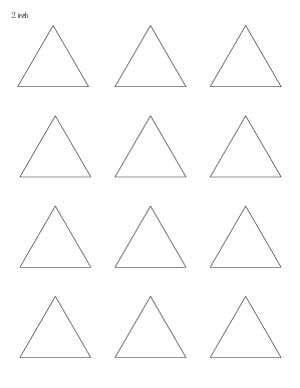 2 inch triangles